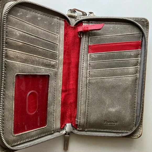 Hammitt Taupe Leather Wristlet with Silver Studs - Picture 4 of 4